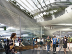 Gesch&auml;ftspartner vor Singapurs Skyline: Von dem Stadtstaat aus in die wichtigsten M&auml;rkte Asiens